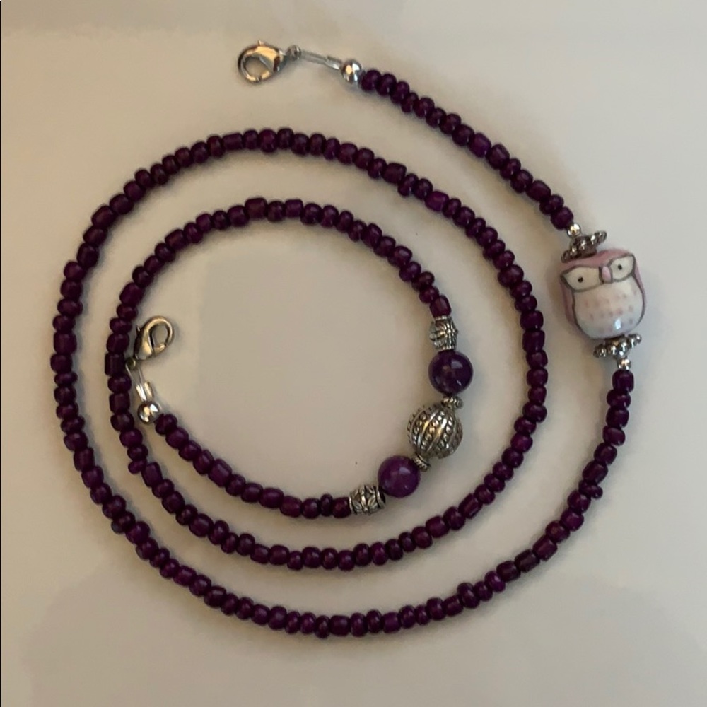 Owl Beaded Mask Chain